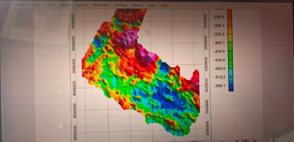 Geological tools and data collection in the field.